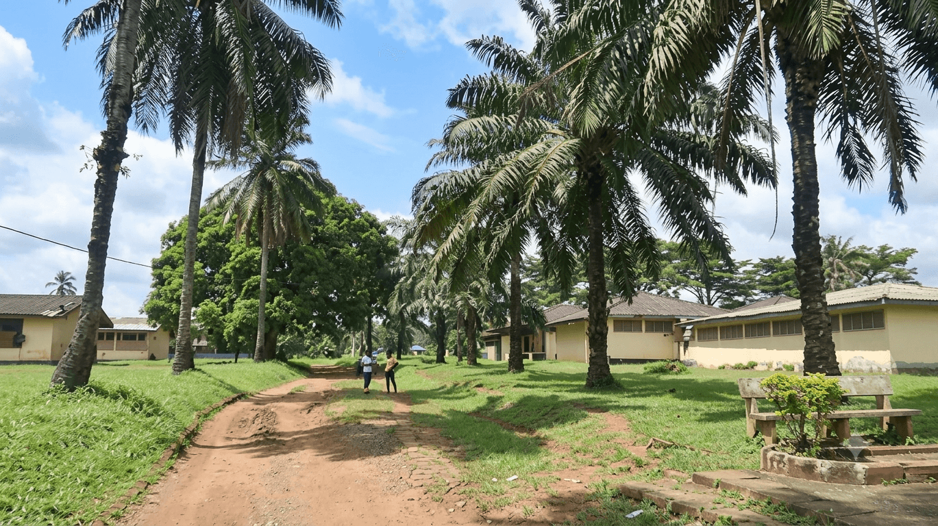 View of the Presbyterian High School Kumba campus