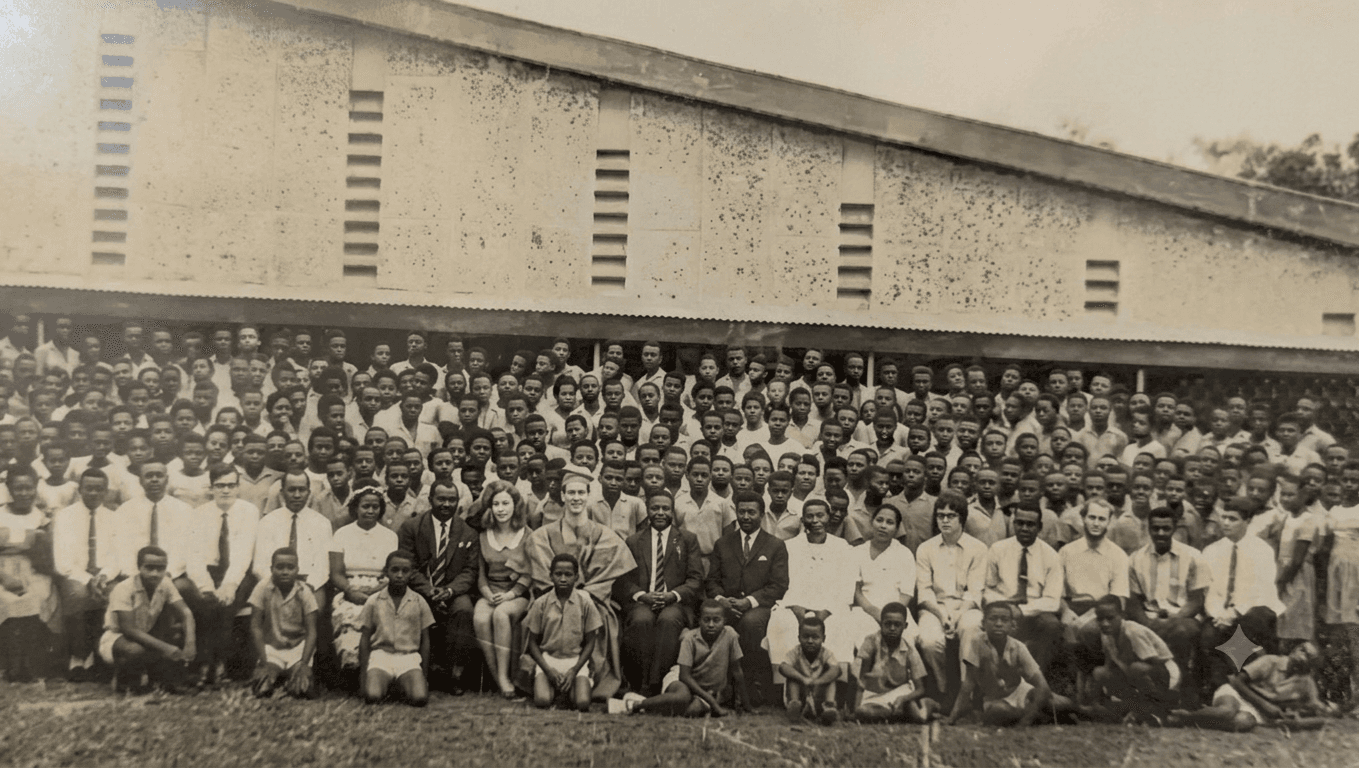 Archival photograph representing the history of the school